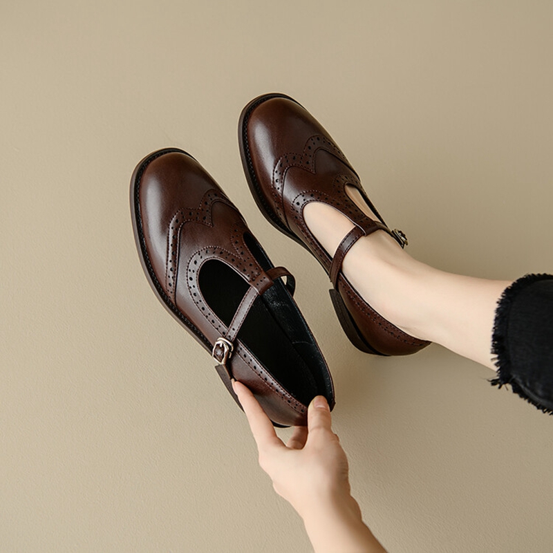 Sepatu kulit wanita belahan un - Casual Sandal Leather ulasan dan harga