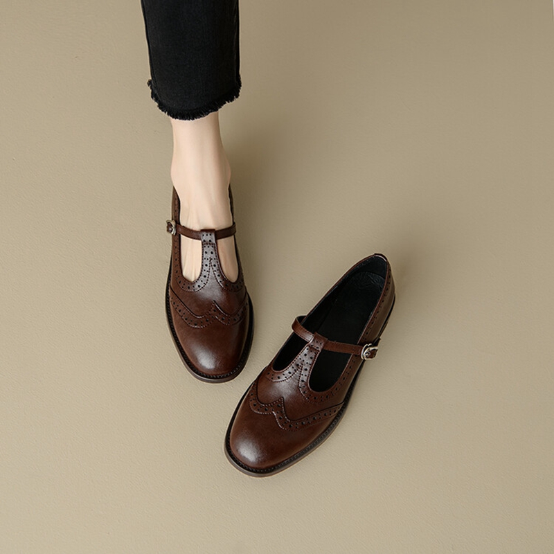 Sepatu kulit wanita belahan un - Casual Sandal Leather ulasan dan harga