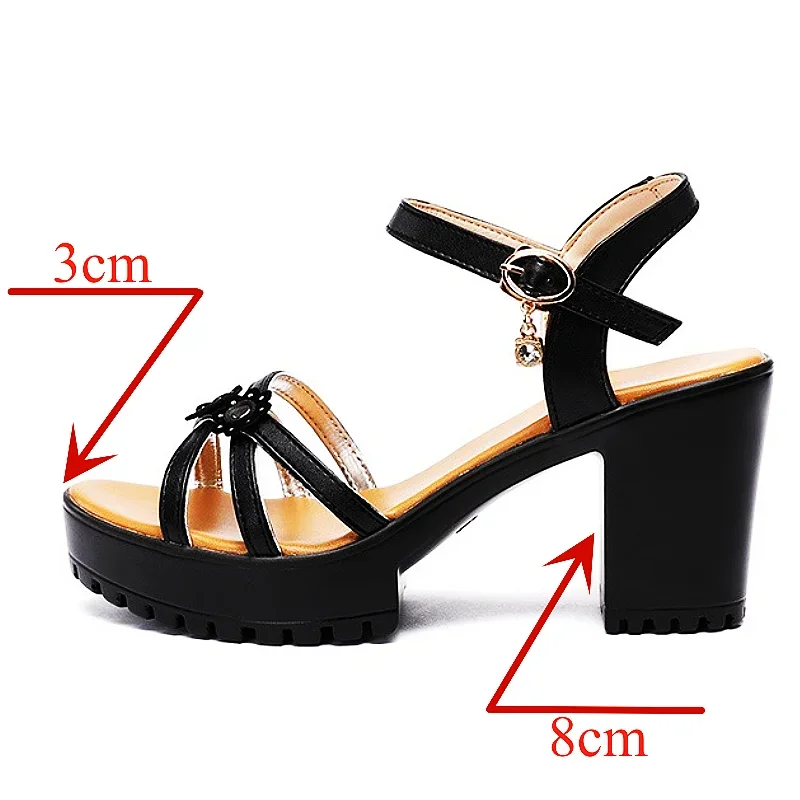 Sandal Platform Kulit Lembut M - Casual Sandal Leather ulasan dan harga
